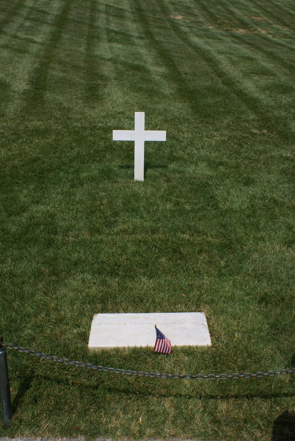 Grave of Bobby Kennedy at Kennedy Gravesite at Arlington National Cemetery