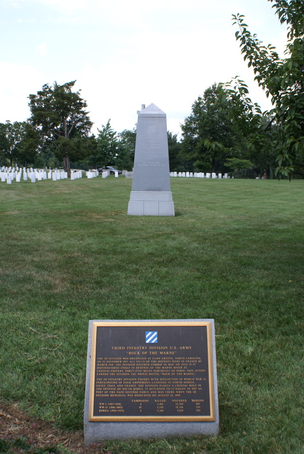 Third Infantry Division Memorial at Arlington National Cemetery