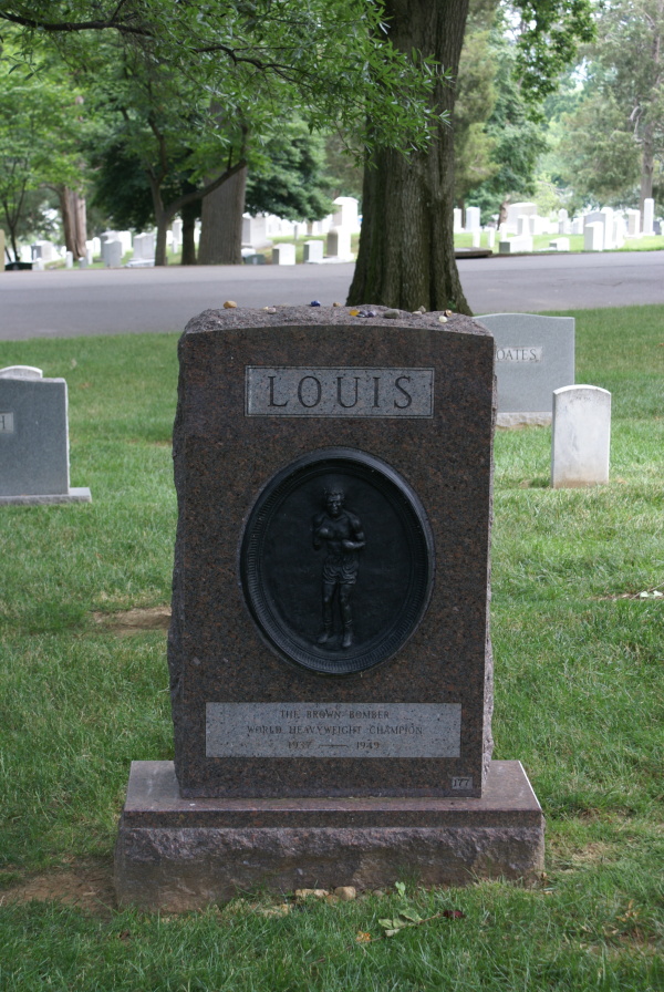 Grave of Joe Louis (Reverse) at Arlington National Cemetery