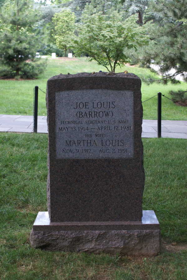 Grave of Joe Louis at Arlington National Cemetery