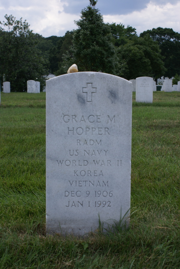 Grave of Grace Hopper at Arlington National Cemetery