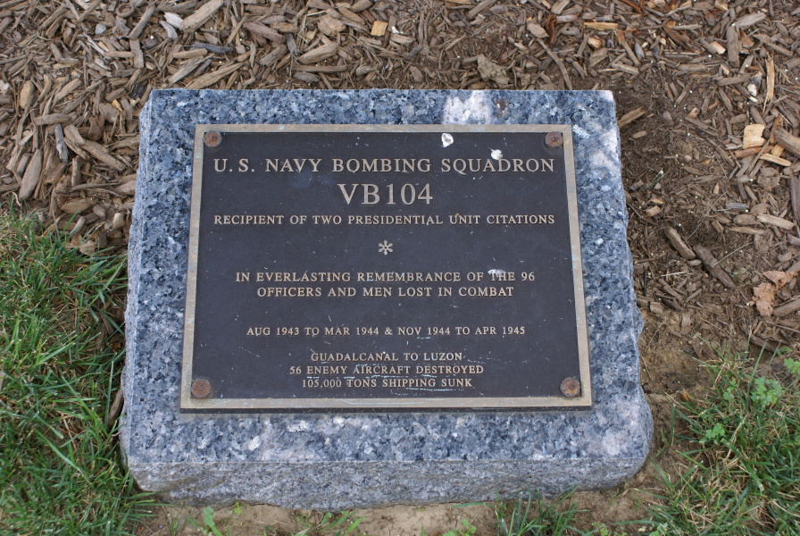 U.S. Navy Bombing Squadron VB104 Memorial at Arlington National Cemetery