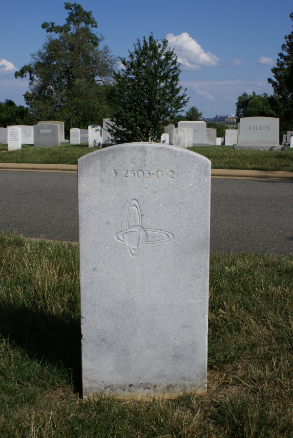 Grave of Jim Irwin (Reverse) at Arlington National Cemetery