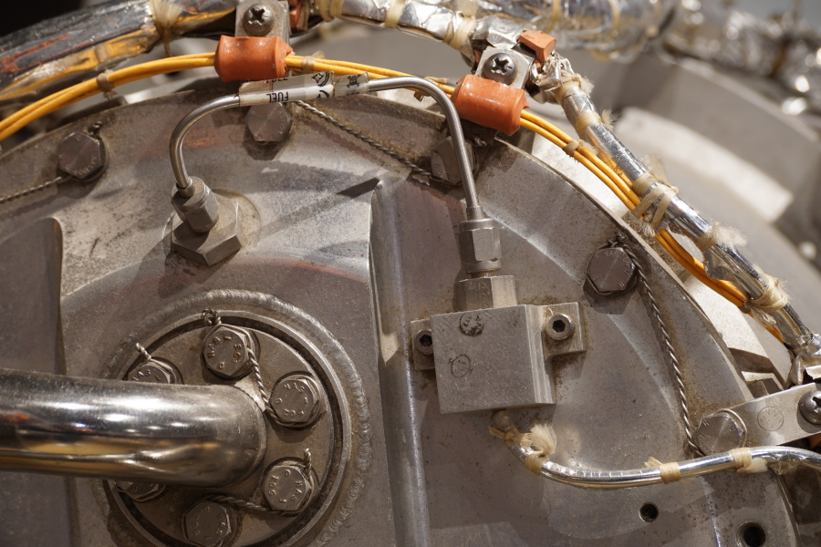 Component on APS Engine oxidizer dome at Celebrating Apollo