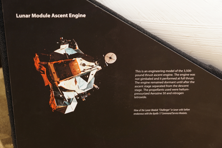 Sign accompanying the APS Engine at Celebrating Apollo