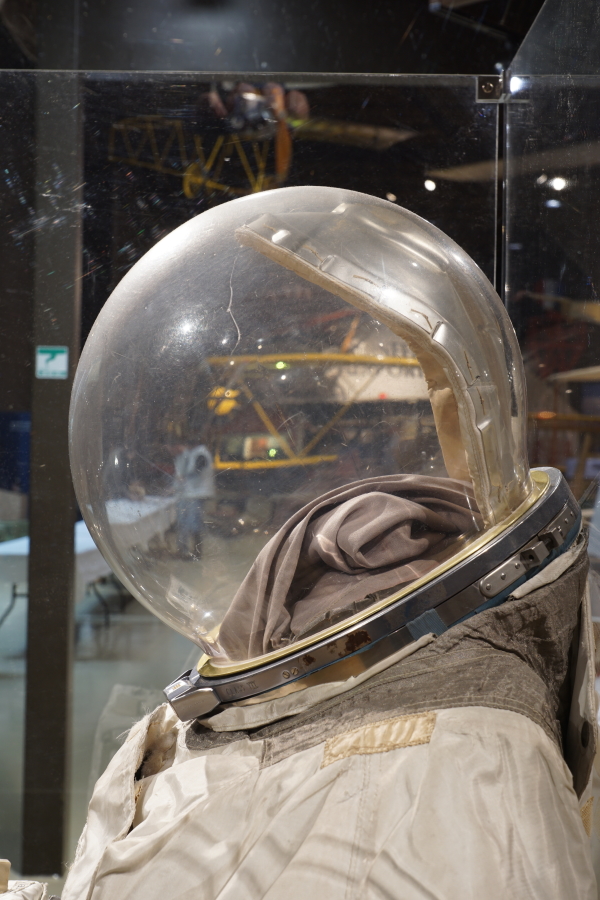 Helmet on Anders' Apollo 8 Suit at Celebrating Apollo