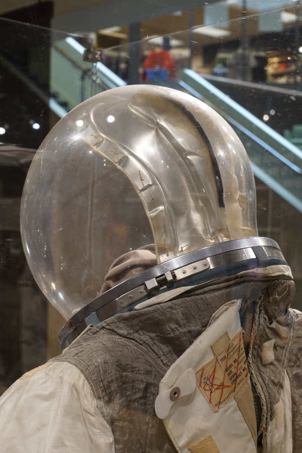 Helmet on Anders' Apollo 8 Suit at Celebrating Apollo