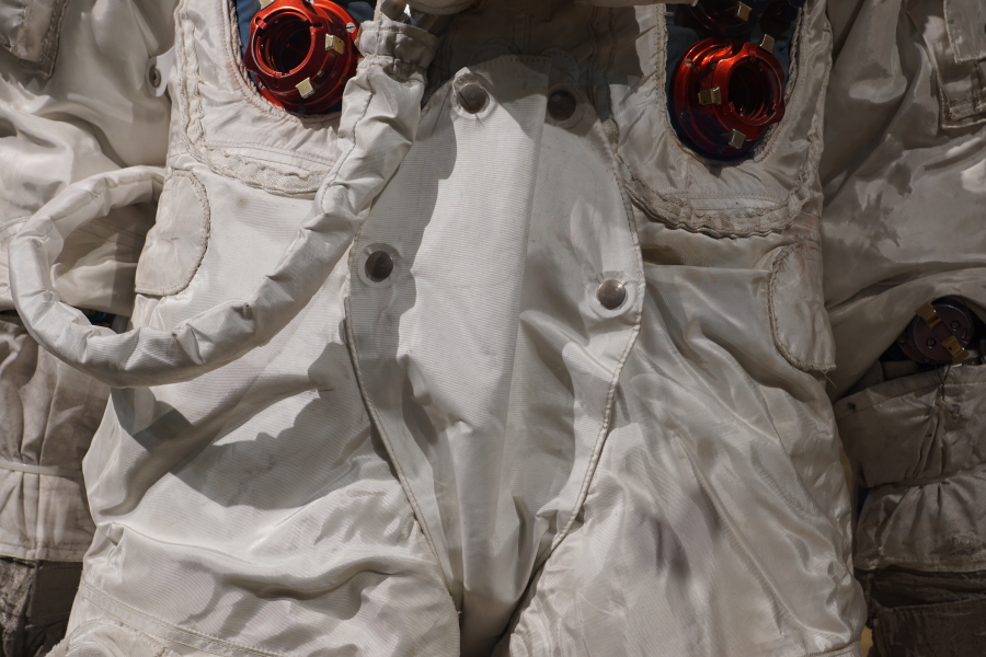 Anders' Apollo 8 Suit entrance zipper crotch cover at Celebrating Apollo
