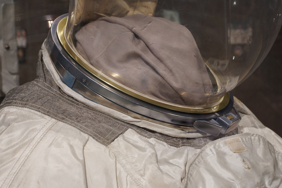 Anders' Apollo 8 Suit helmet attaching ring/helmet neck ring at Celebrating Apollo