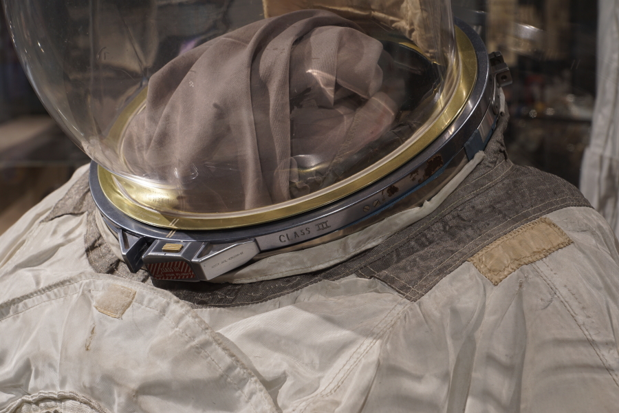 Anders' Apollo 8 Suit helmet attaching ring/helmet neck ring at Celebrating Apollo
