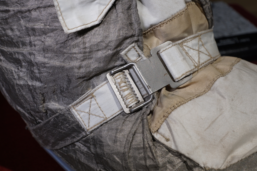 Apollo A7LB Suit Lunar Overboot strap assembly and latch at Celebrating Apollo