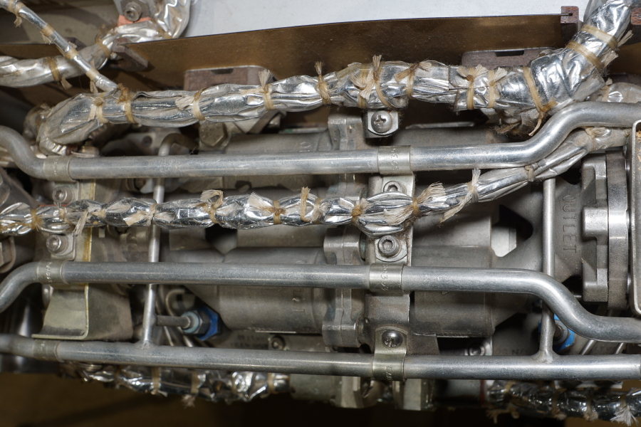 APS Engine oxidizer dual flow paths through valve package assembly at Celebrating Apollo