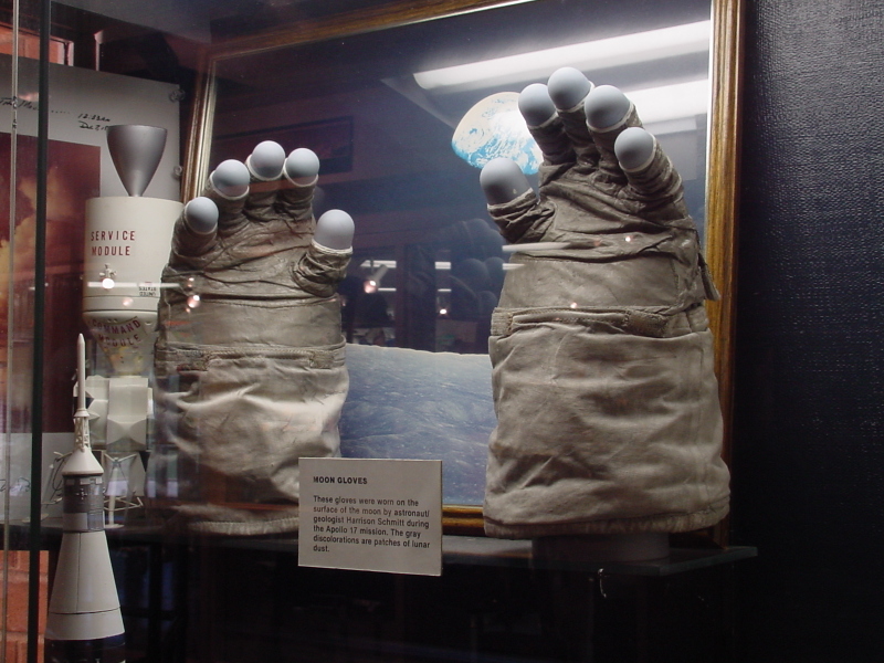 Schmitt's Apollo 17 EVA Gloves at Cernan Center