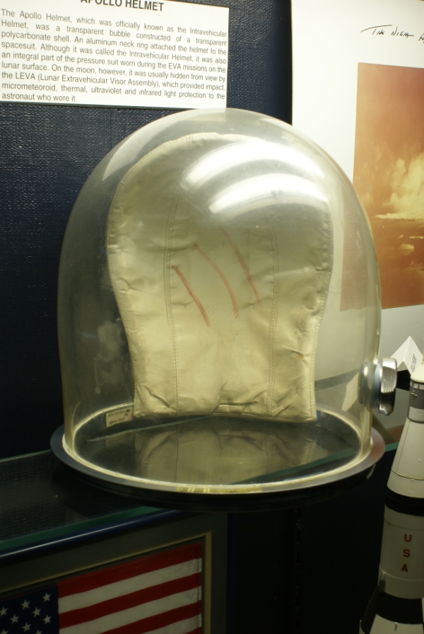 Headrest on Cernan's Apollo 10 Helmet at Cernan Center