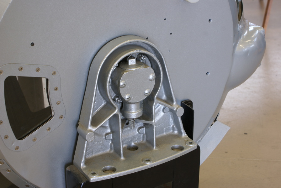 B-17 Ball Turret attachment point at Champaign Aviation Museum