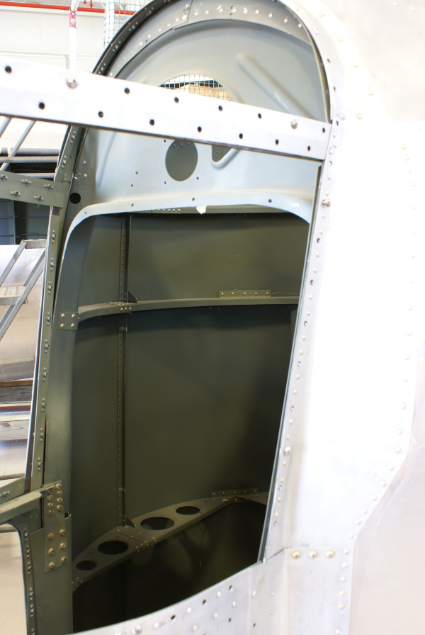 B-17 Tail Gun Enclosure at Champaign Aviation Museum