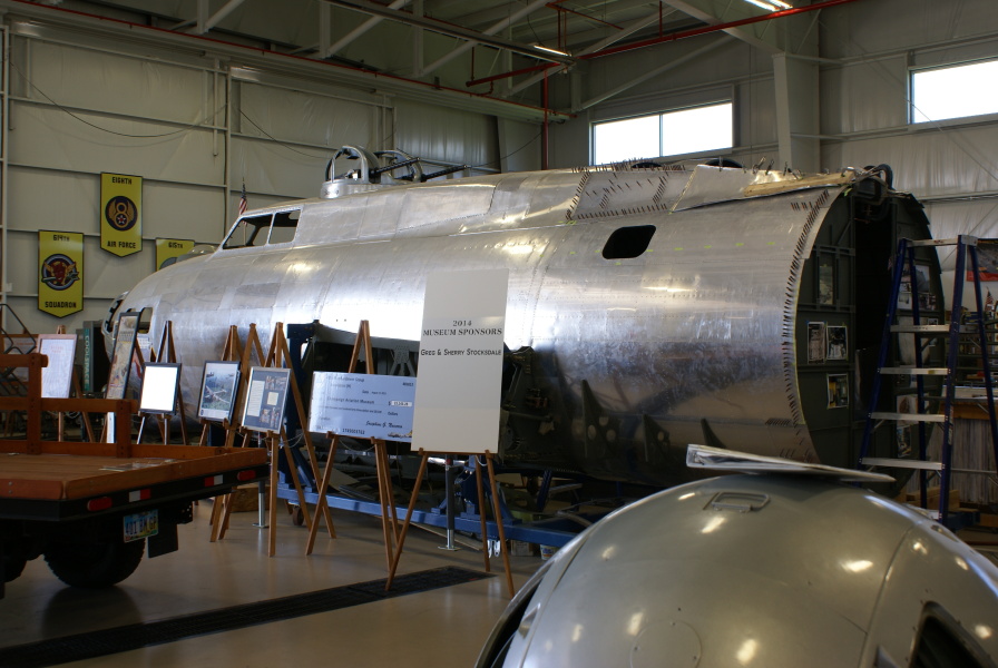 B-17 (Restoration as of May 2014) forward fuselage at Champaign Aviation Museum