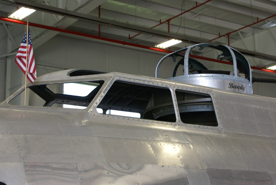 B-17 (Restoration as of May 2014) cockpit at Champaign Aviation Museum