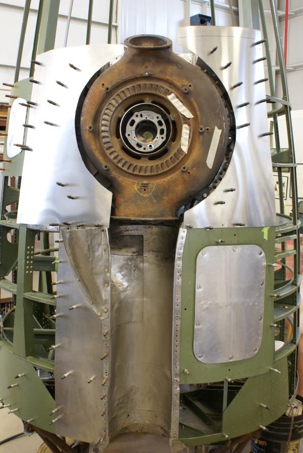 B-17 (Restoration as of May 2014) turbo-supercharger at Champaign Aviation Museum