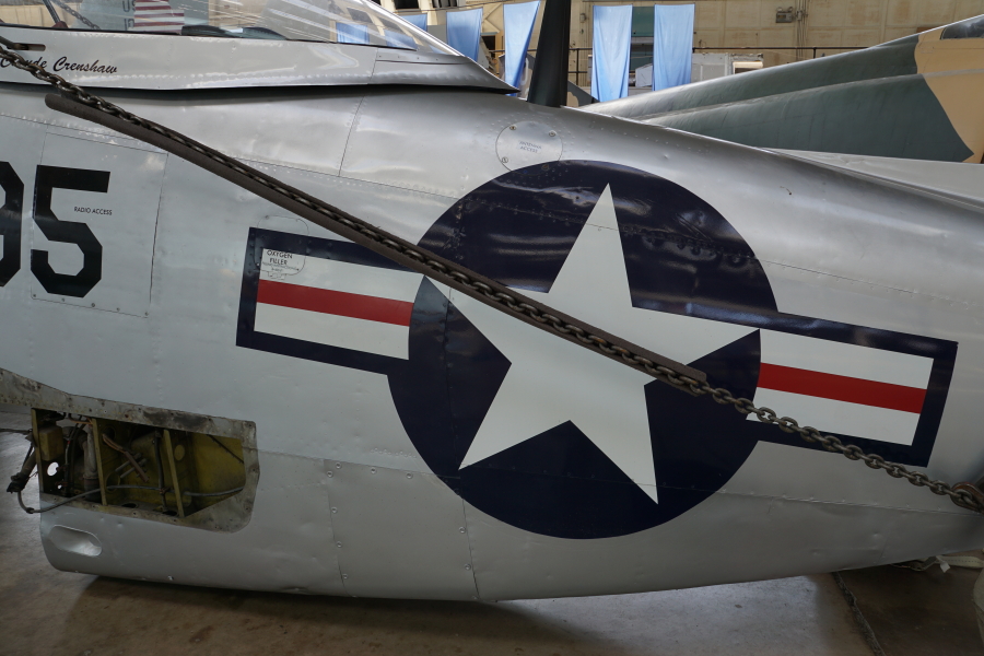 Roundel on P-51H fuselage at Chanute Air Museum