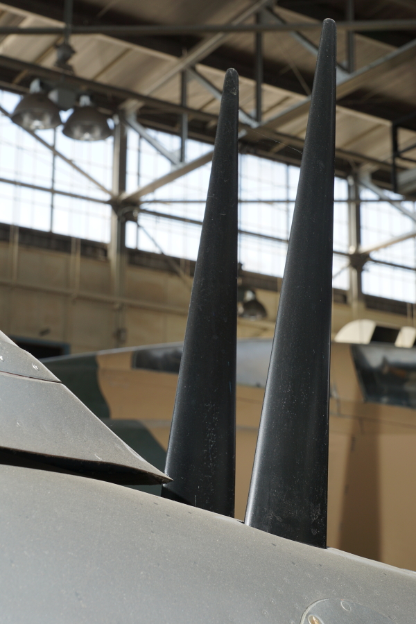 P-51H antennas behind cockpit at Chanute Air Museum