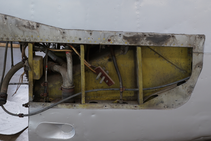 P-51H air scoop radiator and oil cooler at Chanute Air Museum