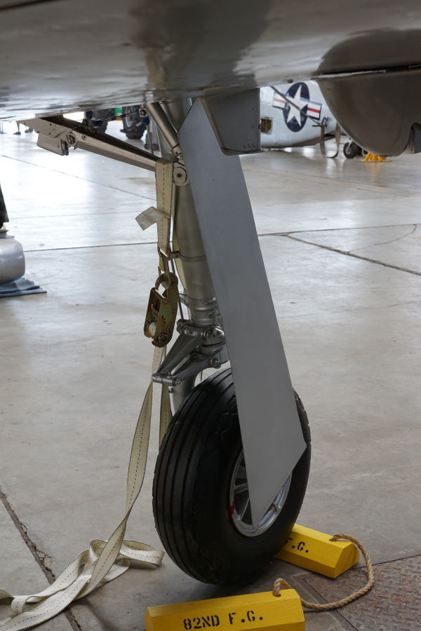 P-51H main landing gear at Chanute Air Museum