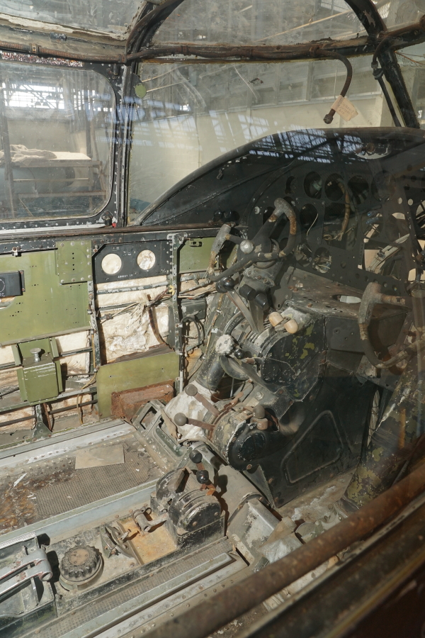 Interior of B-25 cockpit at Chanute Air Museum