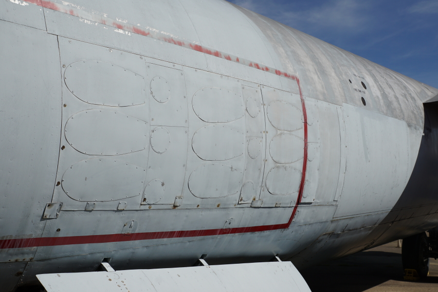 JATO bottle mount on XB-47 at Chanute Air Museum