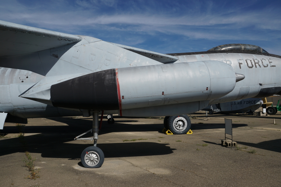 Inboard engine on XB-47 at Chanute Air Museum