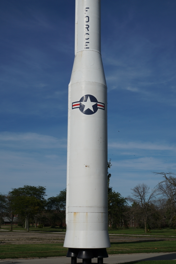 First stage of Minuteman III at Chanute Air Museum