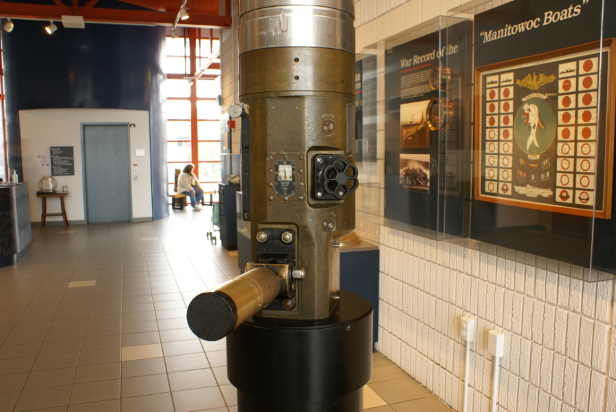 Optics head of Periscope at Wisconsin Maritime Museum