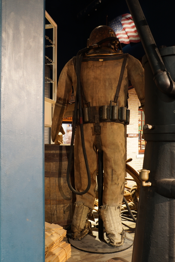 Standard Diving Dress diving suit at Wisconsin Maritime Museum