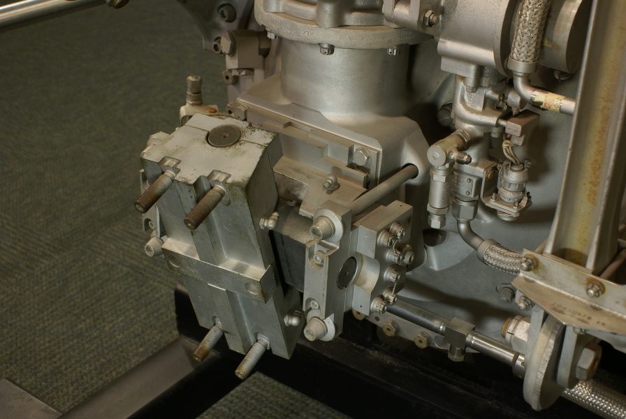 Gimbal bearing on Cut-Away H-1 Engine Kansas Cosmosphere