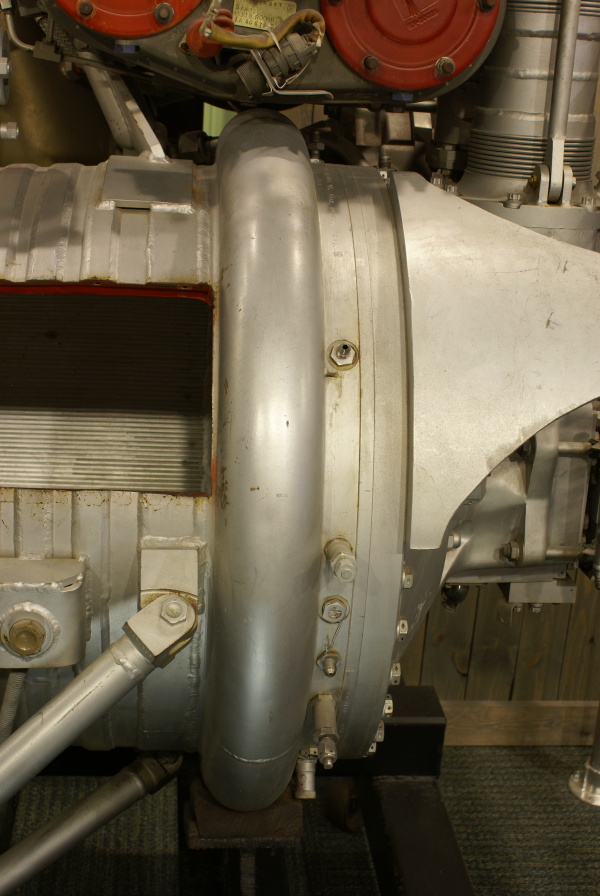 Fuel inlet manifold on Cut-Away H-1 Engine at Kansas Cosmosphere