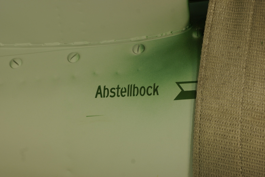 Abstellbock stencil on V-1 at Kansas Cosmosphere