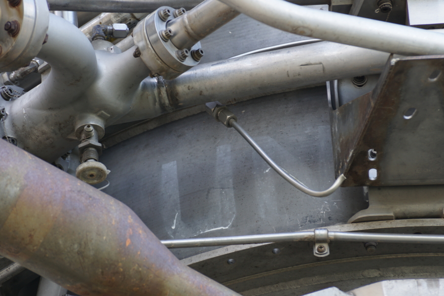 UNIT 1 stencil on F-1 Engine at Kansas Cosmosphere