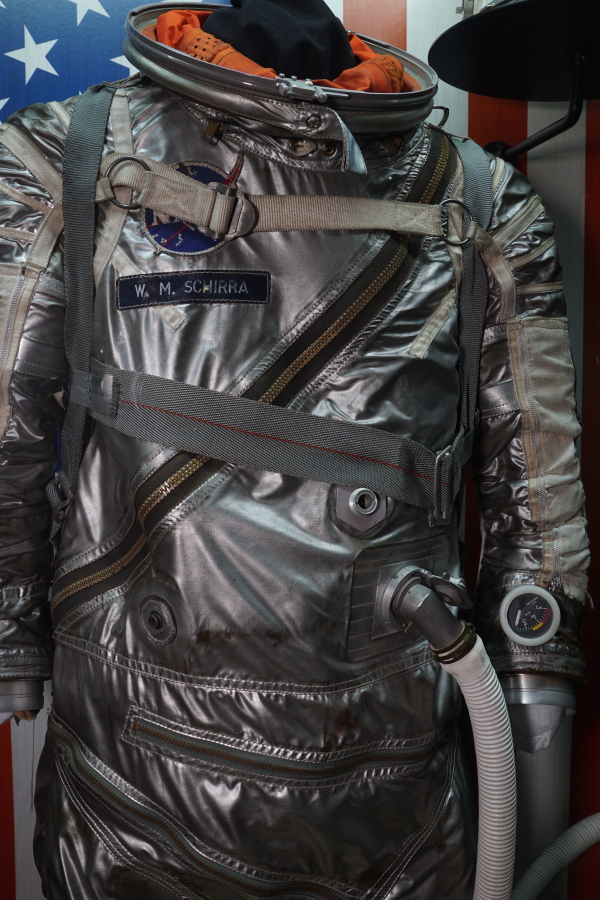Schirra Project Mercury Sigma 7 Training Suit torso at Kansas Cosmosphere