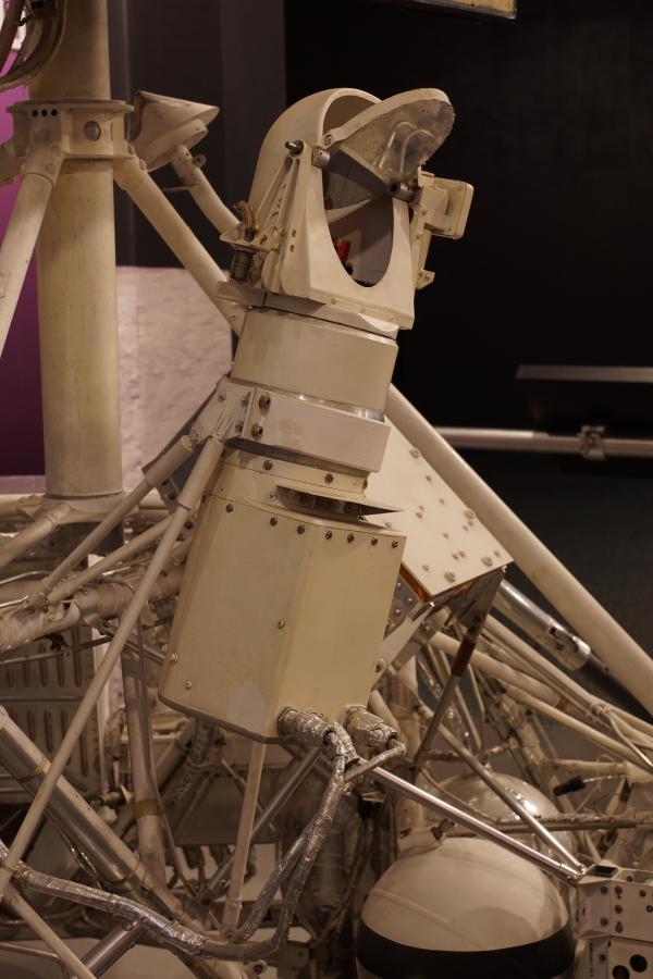 Survey television camera on Surveyor Engineering Model at Kansas Cosmosphere