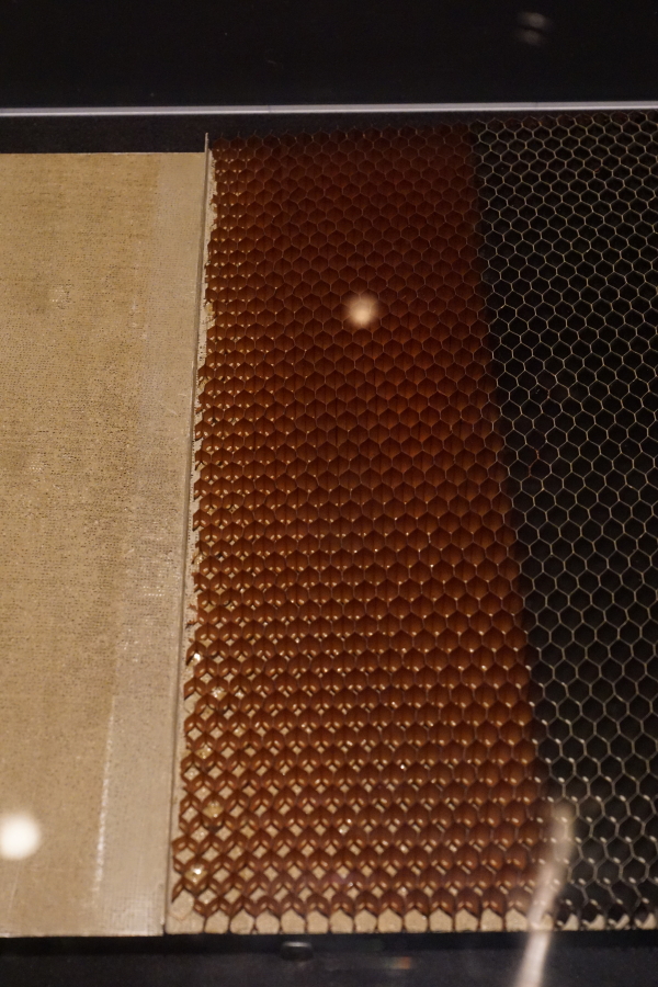 Apollo Heat Shield Manufacturing Model unprimed fiberglass honeycomb at Destination Moon