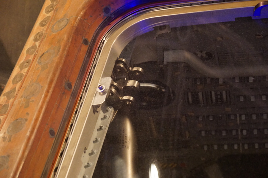 Apollo 11 hatch hinge at Destination Moon