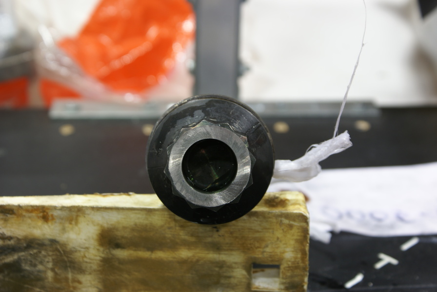 Inner dome attach bolt from Jeff Bezos recovered F-1 Apollo 11 rocket engines