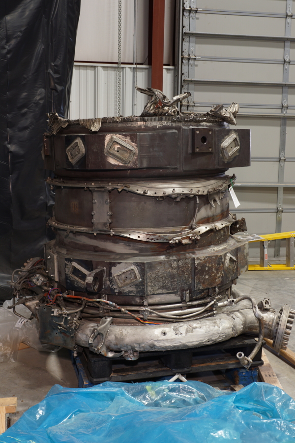 Cosmosphere's Jeff Bezos recovered F-1 Apollo 11 rocket engine thrust chamber