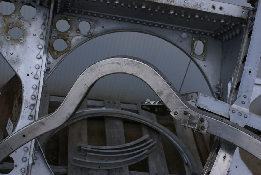 Turbine manifold Thermal Insulation Brackets (Outdoors) at F-1 Engine Disassembly