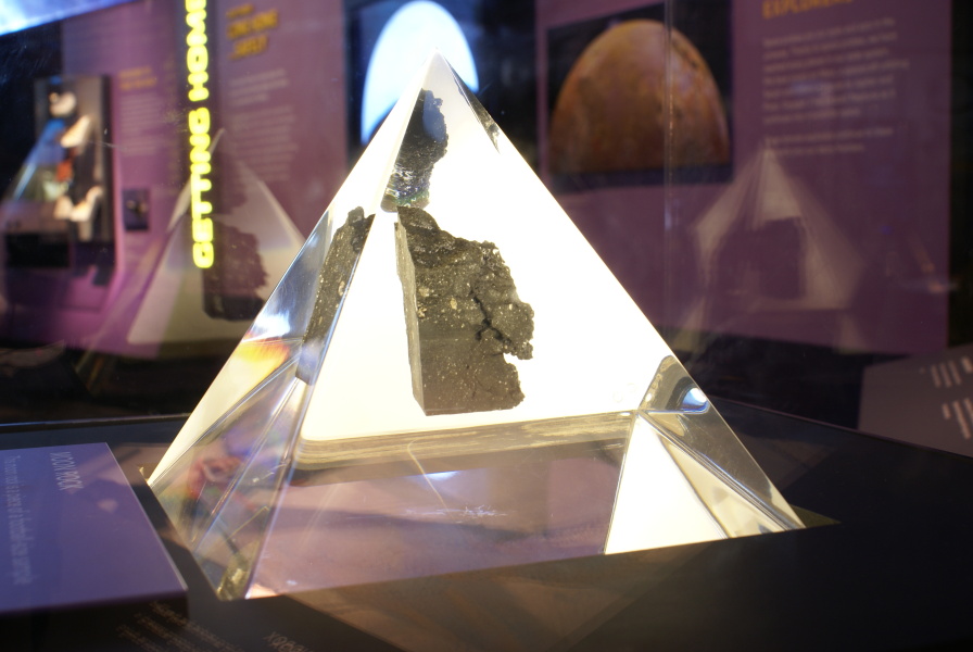 Apollo 15 Moon Rock 15015,79 at Great Lakes Science Center