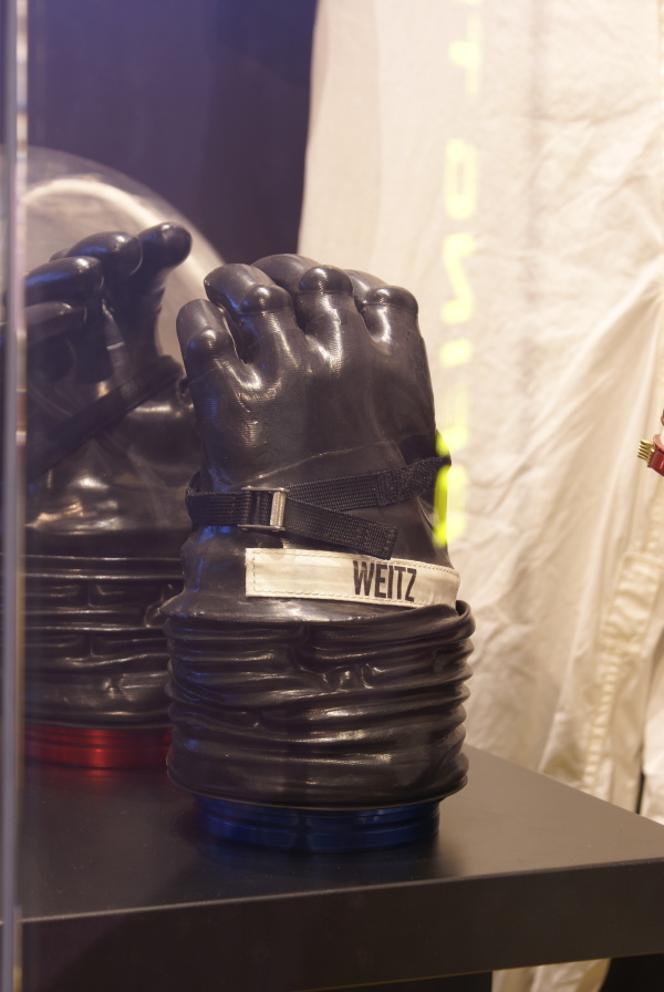 Weitz Suit left glove at Great Lakes Science Center