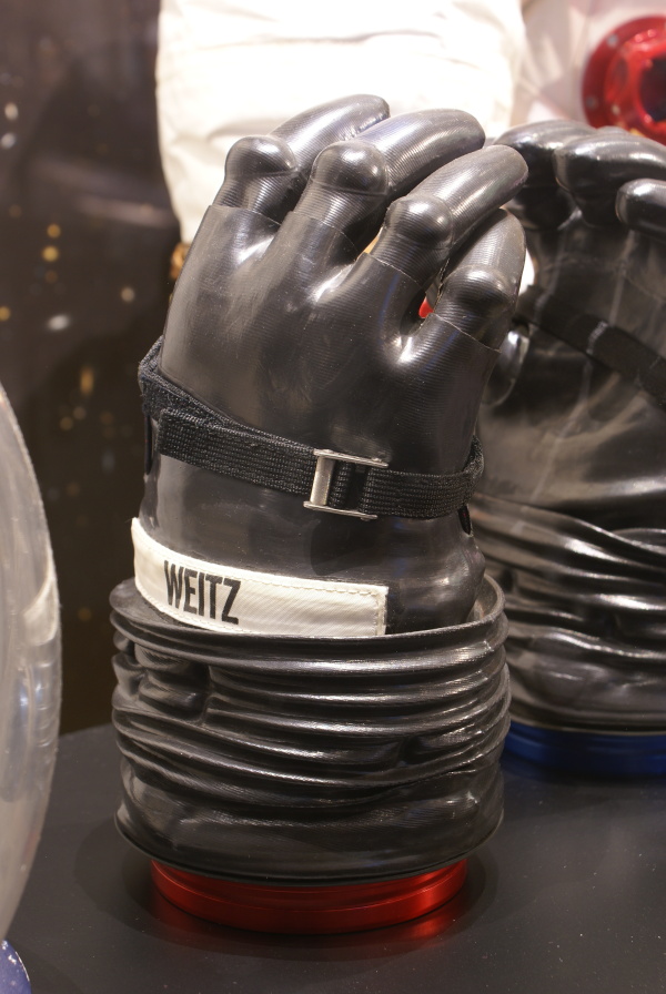 Weitz Suit right glove at Great Lakes Science Center