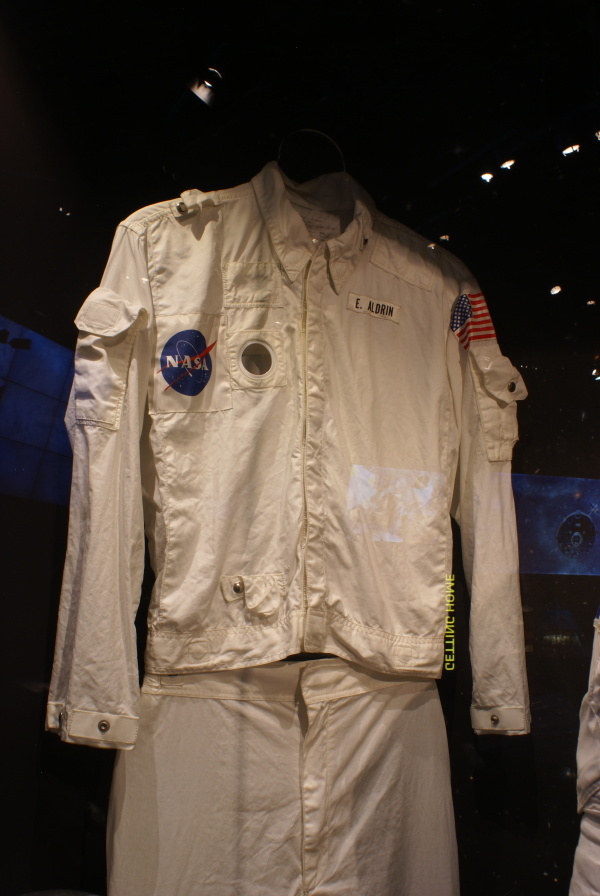 Aldrin's Apollo 11 Inflight Coverall Garment jacket at Great Lakes Science Center