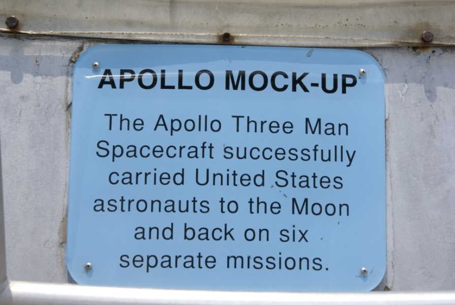 Sign accompanying Apollo Mockup at Goddard Space Flight Center