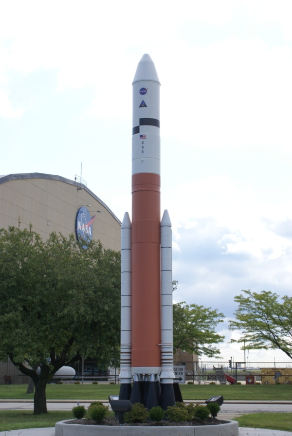Ares V model on Glenn Research Center grounds